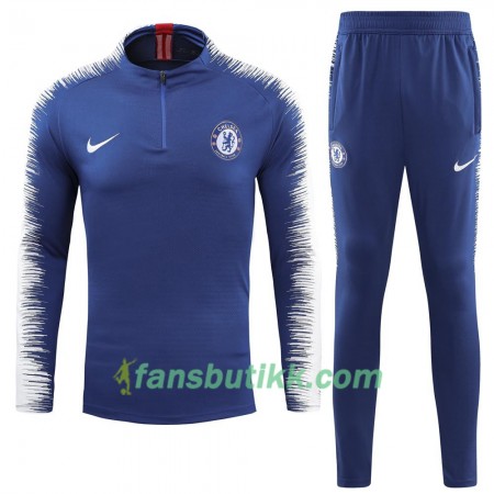 Chelsea Trenings Collegegenser Set Blå 2018-2019